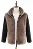 Load image into Gallery viewer, Fluffy Brown Faux Fur Short Men&#39;s Coat with Hood