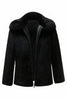 Load image into Gallery viewer, Black Men&#39;s Faux Fur Long Sleeves Winter Outerwear