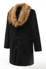 Load image into Gallery viewer, Black Men&#39;s Luxury Faux Fur Long Sleeves Long Winter Outwear