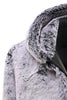 Load image into Gallery viewer, Grey Hooded Midi Men&#39;s Shearling Coat