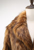 Load image into Gallery viewer, Brown Notched Lapel Long Men&#39;s Shearling Coat with Buttons