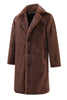 Load image into Gallery viewer, Brown Nothced Lapel Long Shearling Coat for Men