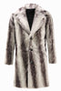 Load image into Gallery viewer, Coffee Men&#39;s Winter Faux Fur Coat Mid-Length Single-Breasted