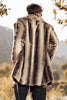 Load image into Gallery viewer, Coffee Faux Fur Single-Breasted Mid-Length Winter Men&#39;s Coat