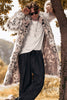 Load image into Gallery viewer, White Mid-Length Long Sleeve Faux Fur Printed Leopard Men&#39;s Coat