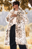 Load image into Gallery viewer, White Mid-Length Long Sleeve Faux Fur Printed Leopard Men&#39;s Coat