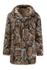 Load image into Gallery viewer, Brown Winter Men&#39;s Faux Fur Coat Thick Hooded Long Sleeves