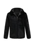 Load image into Gallery viewer, Men&#39;s Faux Fur Coat with Hood Winter Black Thickened Luxury