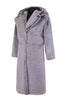 Load image into Gallery viewer, Grey Men&#39;s Winter Hooded Long Faux Fur Coat