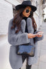 Load image into Gallery viewer, White Fluffy Women&#39;s Fur Coat with Pockets