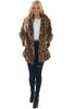 Load image into Gallery viewer, Yellow Leopard Print Women&#39;s Fur Coat