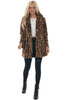 Load image into Gallery viewer, Yellow Leopard Print Women&#39;s Fur Coat