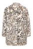 Load image into Gallery viewer, White Leopard Print Over Size Women&#39;s Fur Coat