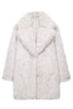 Load image into Gallery viewer, Ivory Notched Lapel Women&#39;s Fur Coat