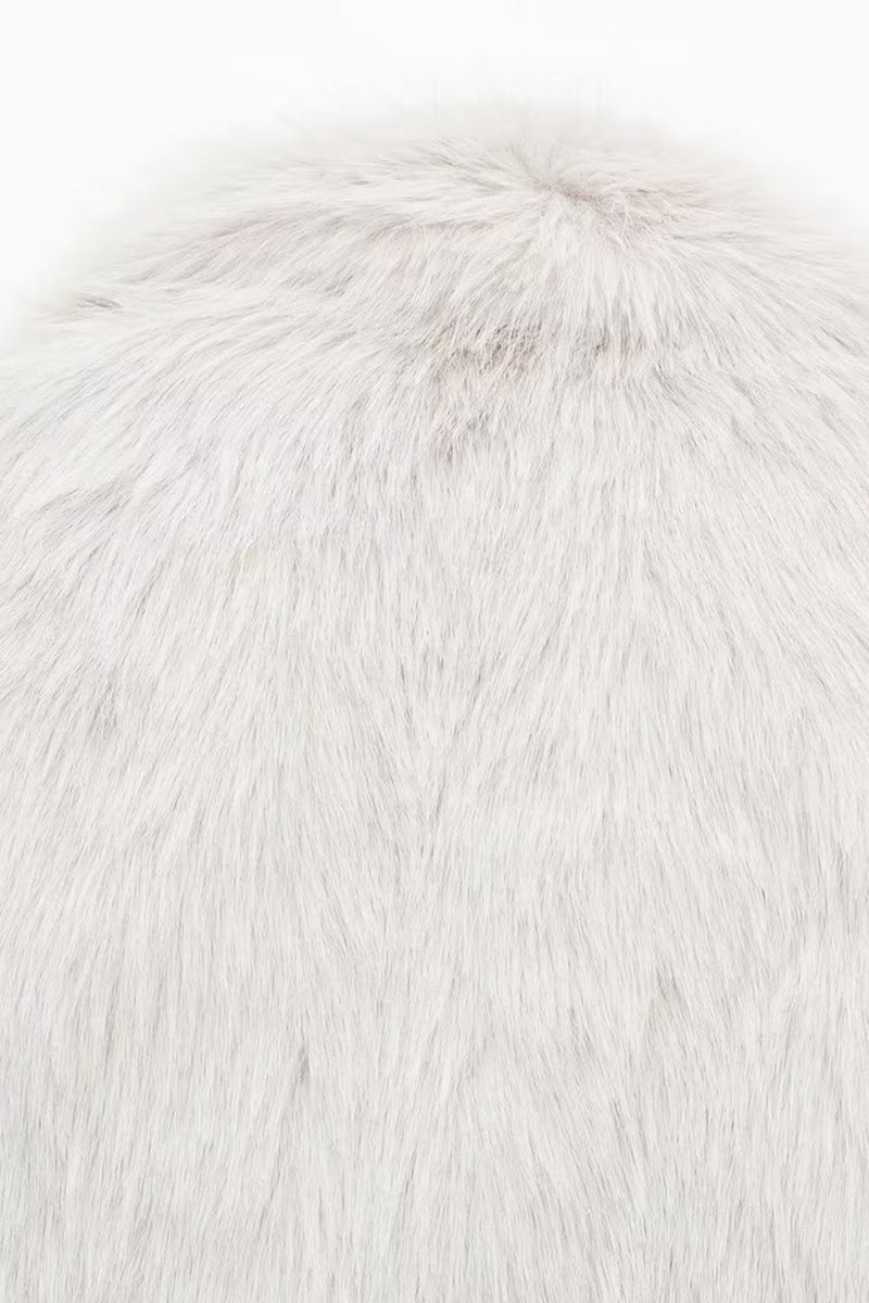 Load image into Gallery viewer, Ivory Notched Lapel Women&#39;s Fur Coat