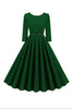 Load image into Gallery viewer, Yellow Round Neck Short Sleeves A-Line Midi 1950s Dress with Belt