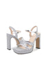 Load image into Gallery viewer, Women High Heel Sandals Open-Toe Blush Sequins Thick Heel Pumps