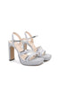 Load image into Gallery viewer, Women High Heel Sandals Open-Toe Blush Sequins Thick Heel Pumps