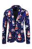 Load image into Gallery viewer, Navy Santa Claus 3-Piece Men&#39;s Suit for Christmas