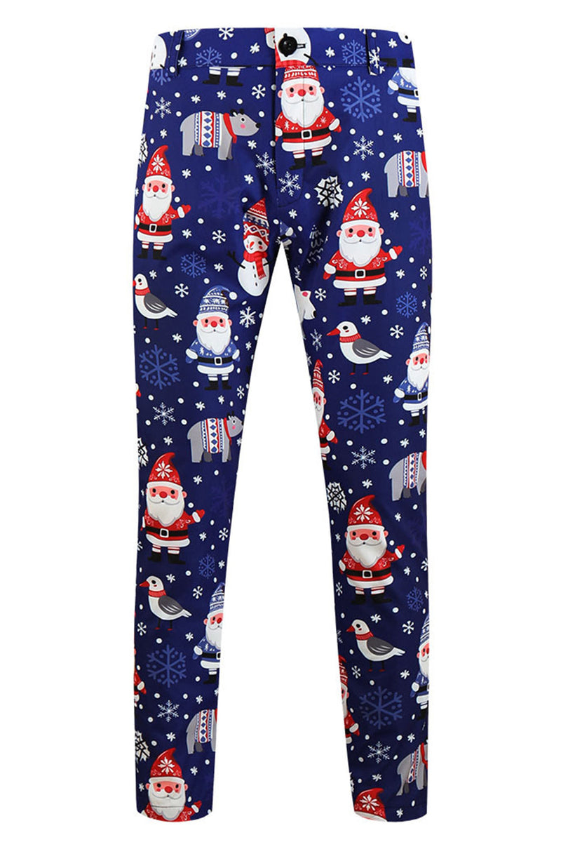 Load image into Gallery viewer, Navy Santa Claus 3-Piece Men&#39;s Suit for Christmas