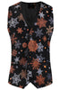 Load image into Gallery viewer, Black Snowflake Printed 3 Pieces Men&#39;s Christmas Suit