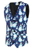 Load image into Gallery viewer, Light Blue 3-Pieces Snowman Printed Men&#39;s Christmas Party Suits