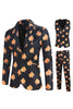 Load image into Gallery viewer, Black Animal Printed 3-Pieces Men&#39;s Party Suits