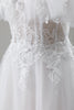 Load image into Gallery viewer, Ivory Off the Shoulder A-Line Wedding Dress with Appliqued Lace