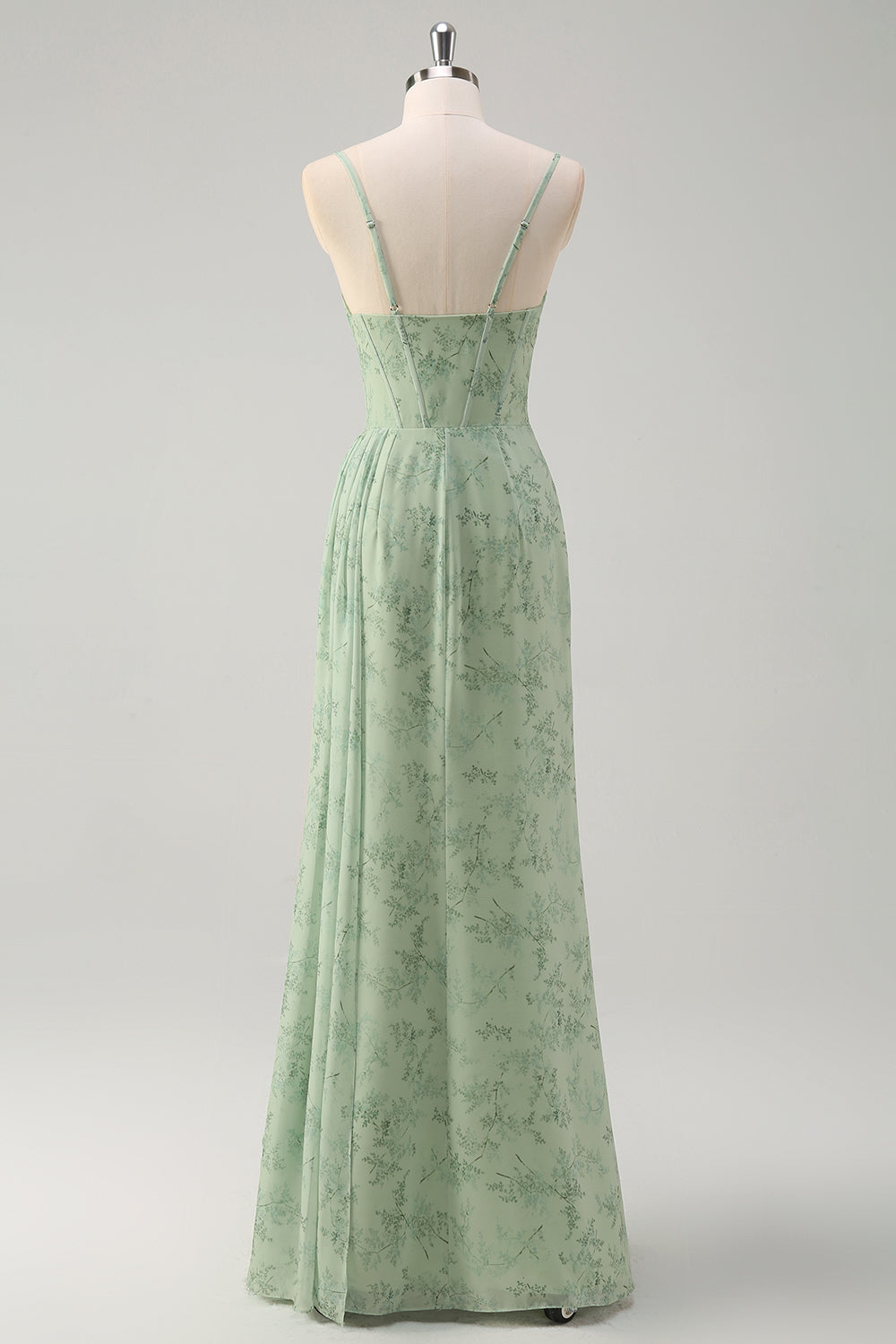ZAPAKA Women Dusty Sage Long Prom Dress Mermaid Spaghetti Straps Floral Evening Dress with Slit ZAPAKA UK ZAPAKA Women Dusty Sage Long Prom Dress Mermaid Spaghetti Straps Floral Evening Dress with Slit ZAPAKA UK