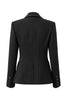 Load image into Gallery viewer, Sparkly Black Notched Lapel Rhinestones Women Party Blazer