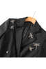 Load image into Gallery viewer, Sparkly Black Notched Lapel Rhinestones Women Party Blazer