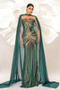 Load image into Gallery viewer, Green Sparkly Sequined Mermaid Evening Dress with Long Wrap