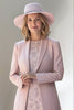 Load image into Gallery viewer, Blush Long Sleeves Appliqued 2 Piece Mother of The Bride Dress