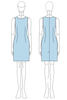 Load image into Gallery viewer, Blue Bodycon Round Neck 2 Piece Appliqued Mother of The Bride Dress