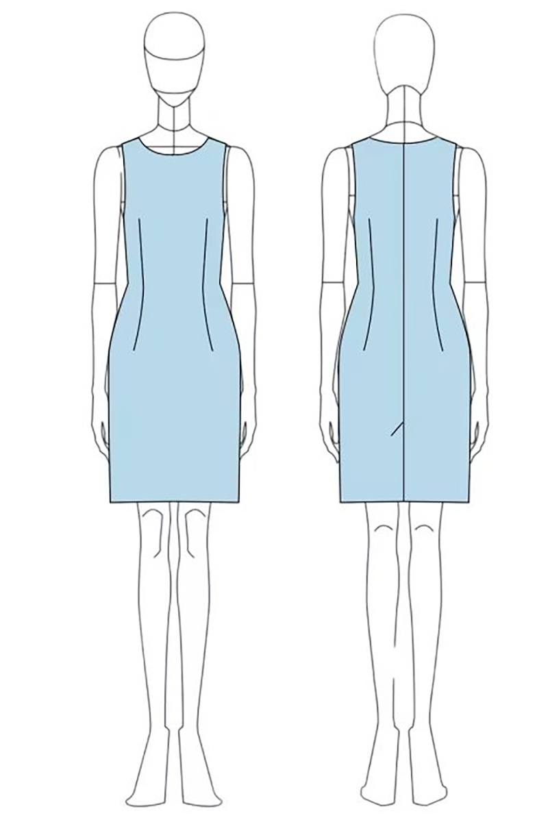 Load image into Gallery viewer, Blue Bodycon Round Neck 2 Piece Appliqued Mother of The Bride Dress