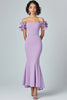 Load image into Gallery viewer, Lilac Mermaid Off The Shoulder Ruffles Formal Dress