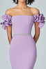 Load image into Gallery viewer, Lilac Mermaid Off The Shoulder Ruffles Formal Dress