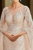 Load image into Gallery viewer, Elegant Apricot Cap Sleeve Mother Of Bride Dress With Lace Appliques