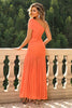 Load image into Gallery viewer, Sunset Mermaid One Shoulder Ruched Long Formal Dress