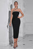 Load image into Gallery viewer, Black One Shoulder Bodycon Long Party Dress