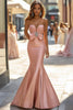 Load image into Gallery viewer, Blush Mermaid Sleeveless Sweetheart Long Prom Dress with Bow