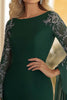 Load image into Gallery viewer, Scoop Neck Chiffon Lace A Line Dark Green Long Sleeves Mother of the Bride Dress