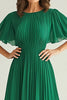 Load image into Gallery viewer, Elegant Dark Green A Line Ruched Mother Of Bride Dress