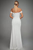 Load image into Gallery viewer, Off The Shoulder Ivory Mermaid Long Wedding Dress with Slit