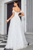 Load image into Gallery viewer, Off The Shoulder A Line Ivory Sweetheart Long Wedding Dress