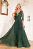 Load image into Gallery viewer, Pine A Line V Neck Long Mother Of The Bride Dresse with Sequin