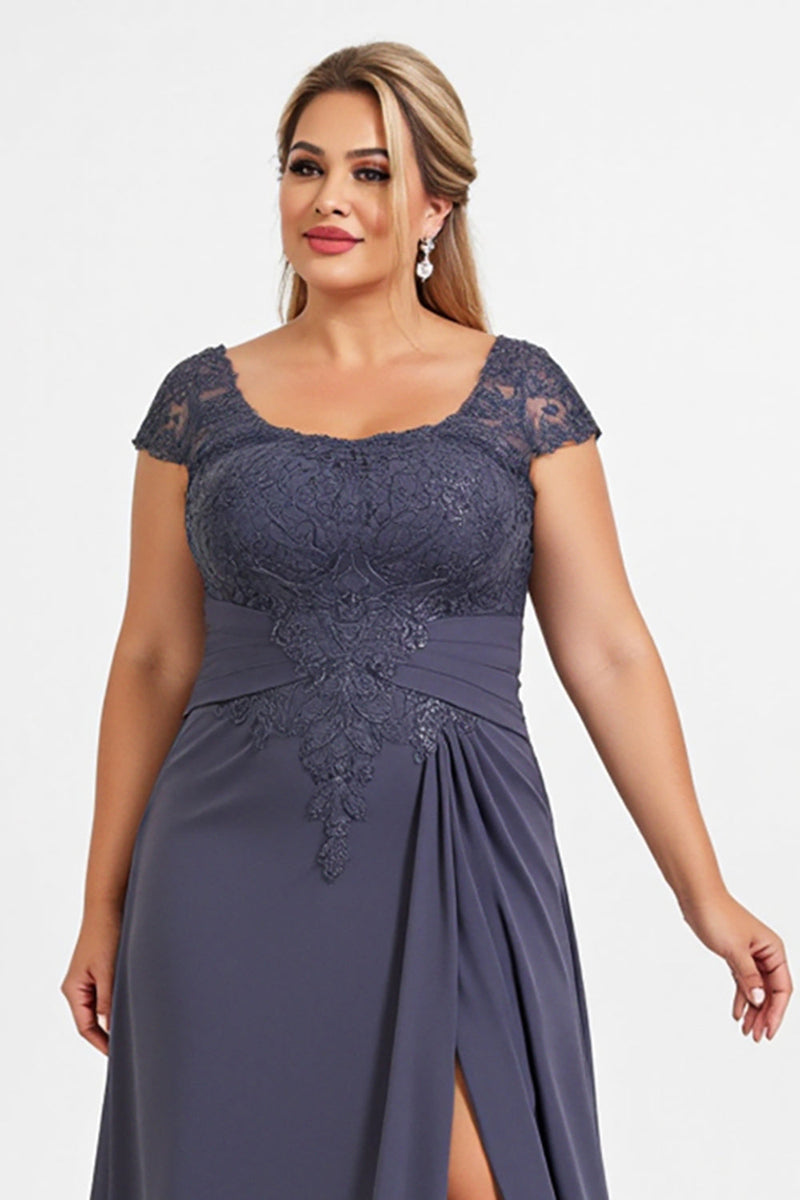 Load image into Gallery viewer, Twilight A Line Chiffon Lace Plus Size Mother of the Bride Dress