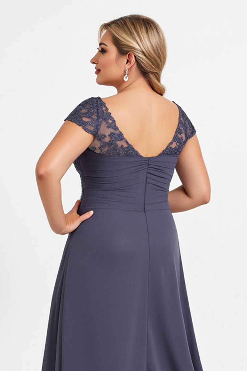 Load image into Gallery viewer, Twilight A Line Chiffon Lace Plus Size Mother of the Bride Dress