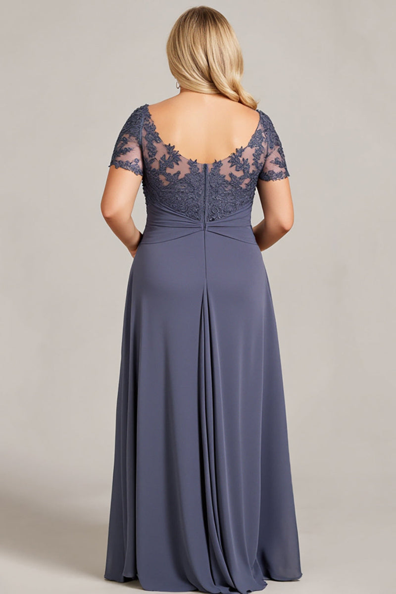 Load image into Gallery viewer, Twilight Chiffon Lace Plus Size Mother of the Bride Dress
