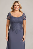 Twilight Chiffon Lace Plus Size Mother of the Bride Dress